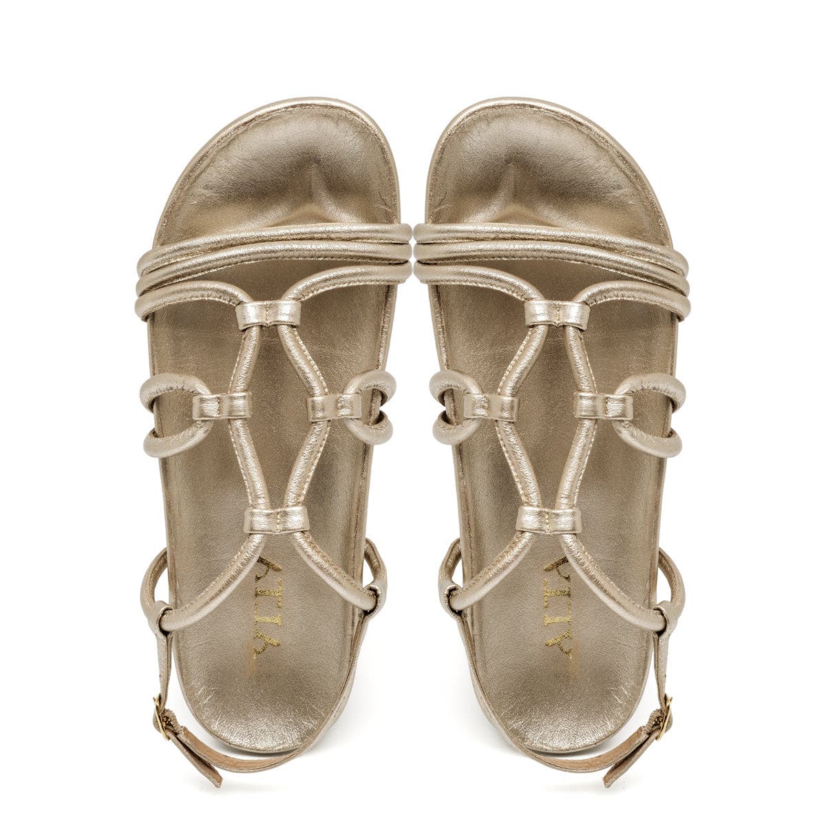 ALTA Flora Sandals, Alternate, color, Gold