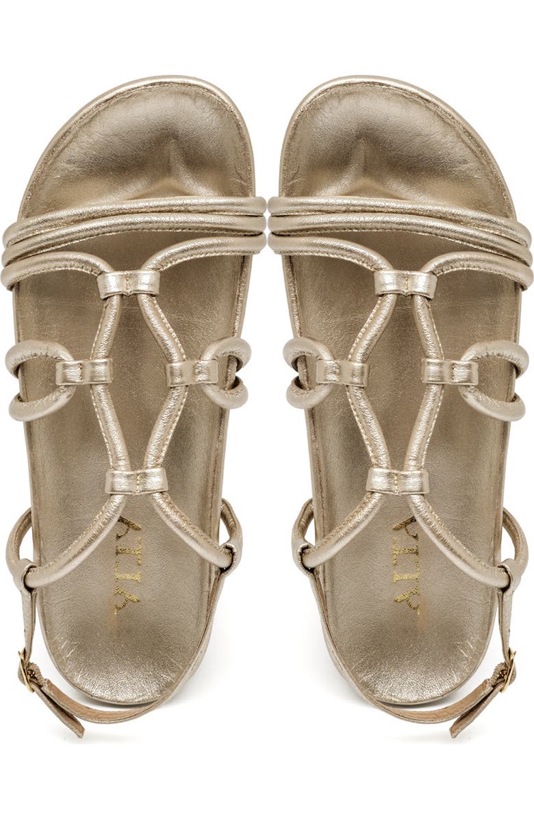 ALTA Flora Sandals, Alternate, color, Gold