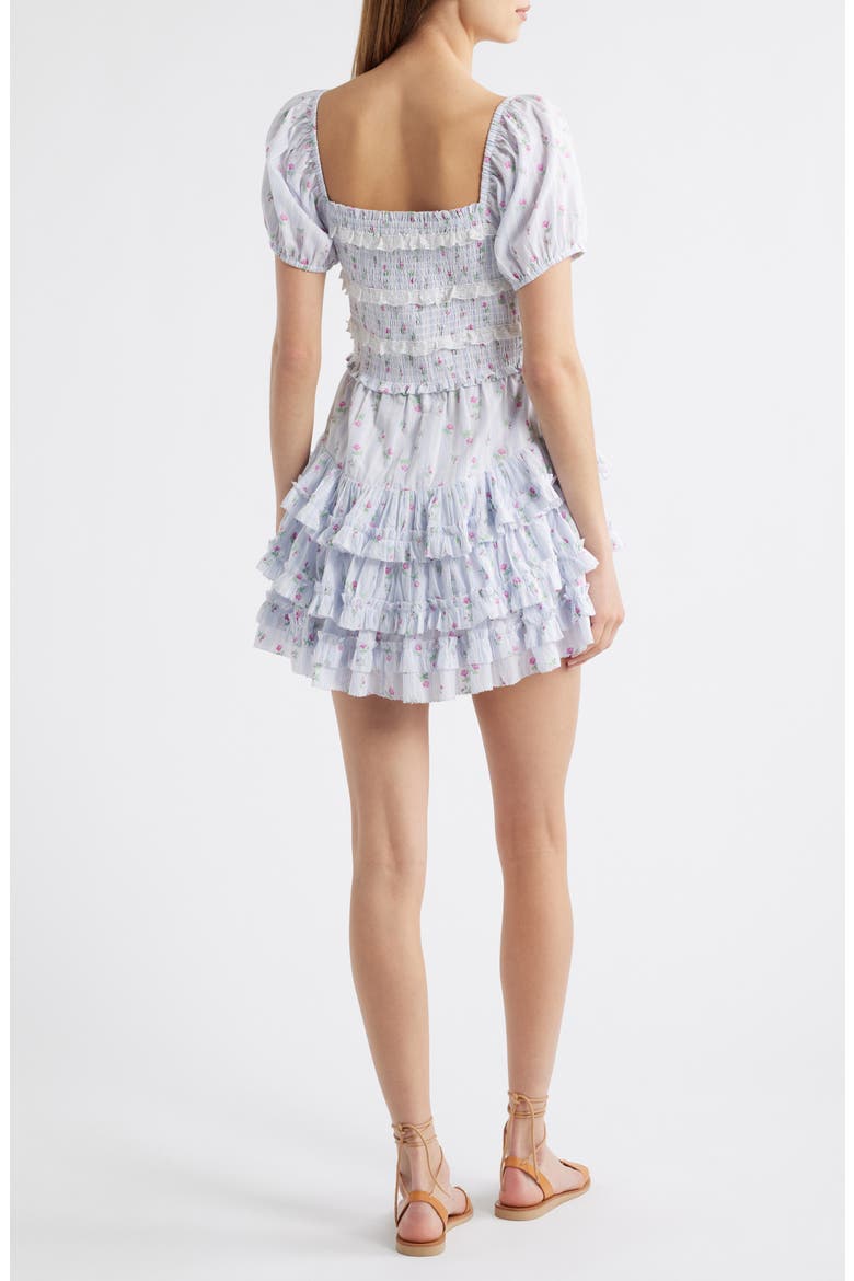 Fellows Ruffle Minidress, Alternate, color, COASTLINE BLUE
