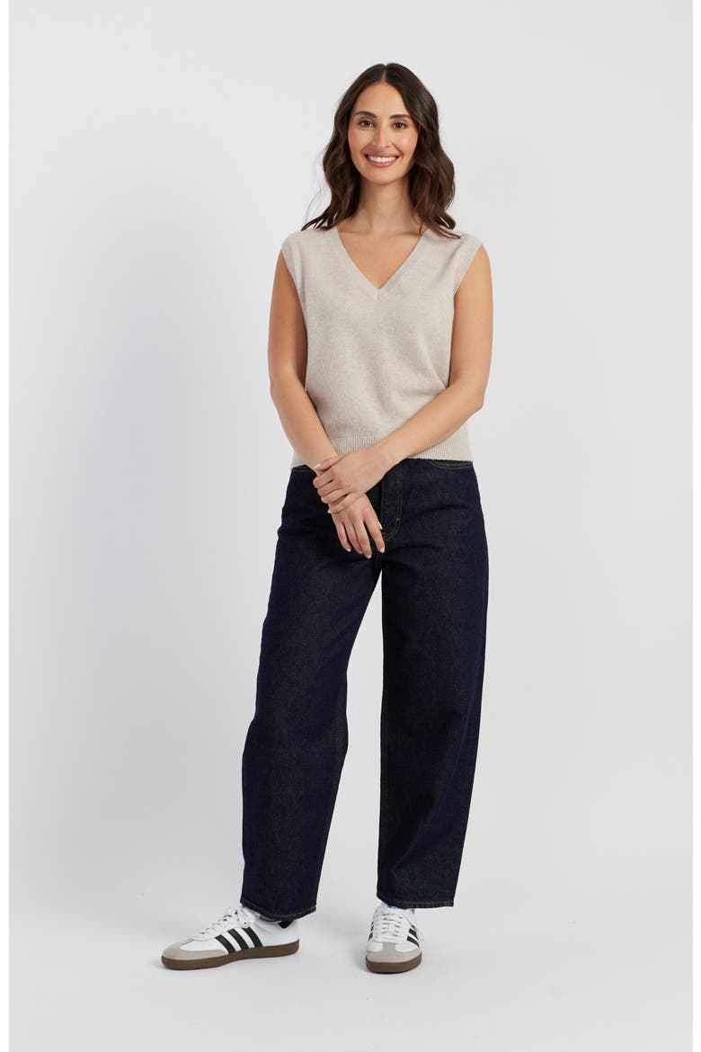 Cloud Cashmere Knit Tank Top, Alternate, color, Taupe