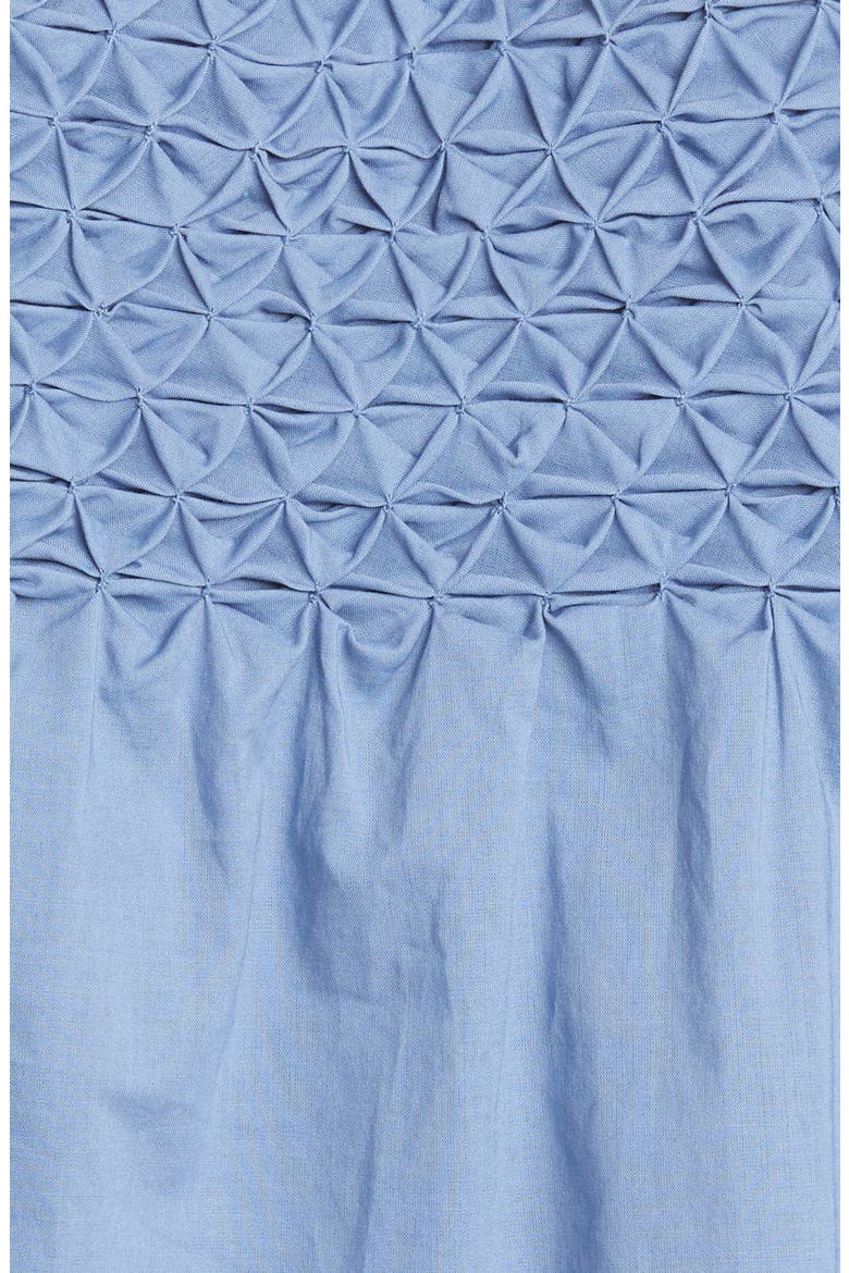 Majorelle Smocked Blouse, Alternate, color, SLATE BLUE