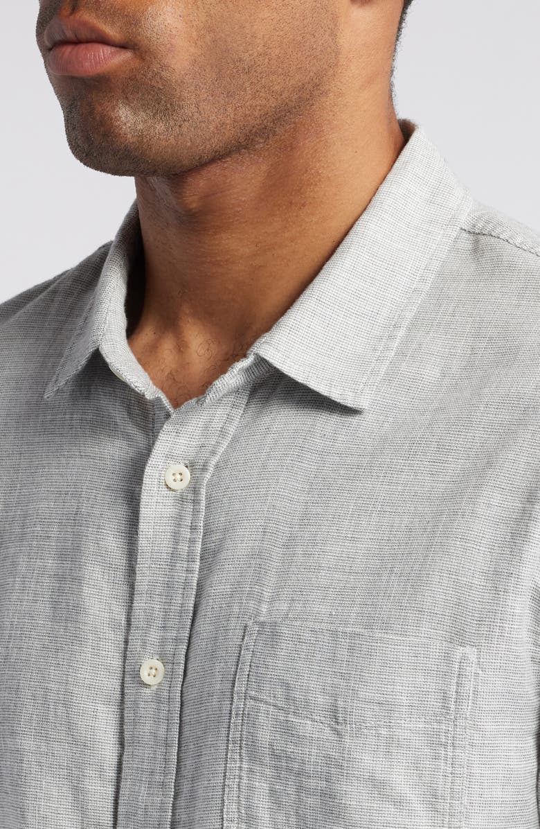 Rails Wyatt Crosshatch Button-Up Shirt, Alternate, color, Platinum Etch