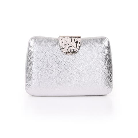 Tatum Faux Leather Clutch
