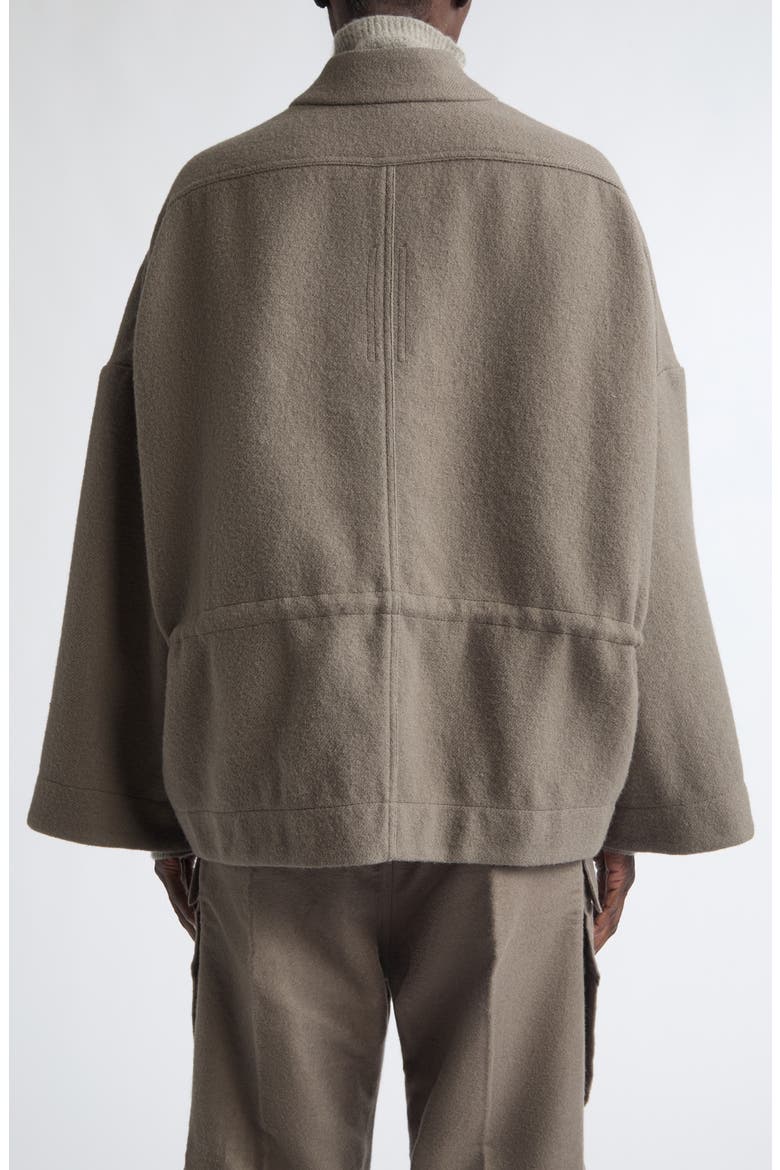 Sail Oversize Wool Flannel Jacket, Alternate, color, DUST
