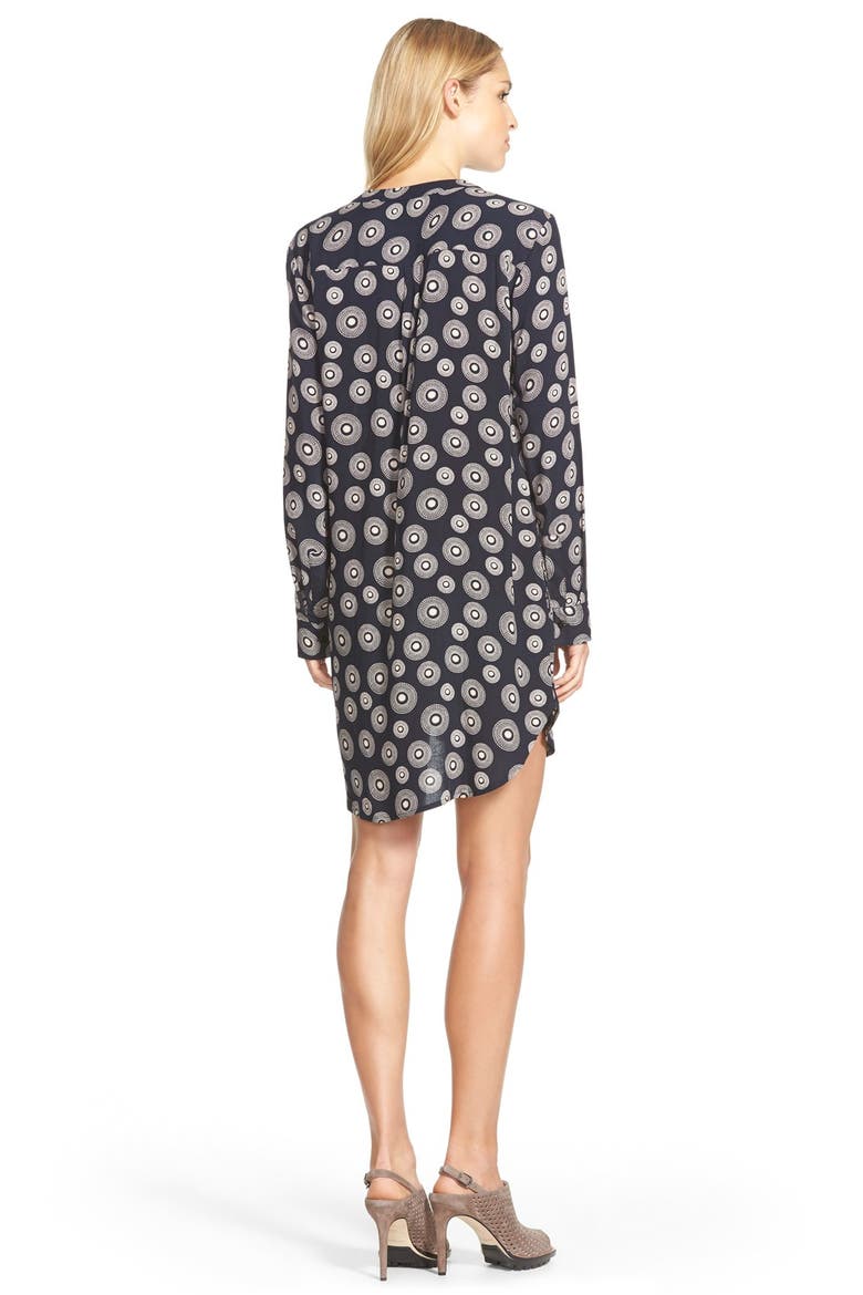 Shirttail Hem Tunic Dress, Alternate, color, NAVY