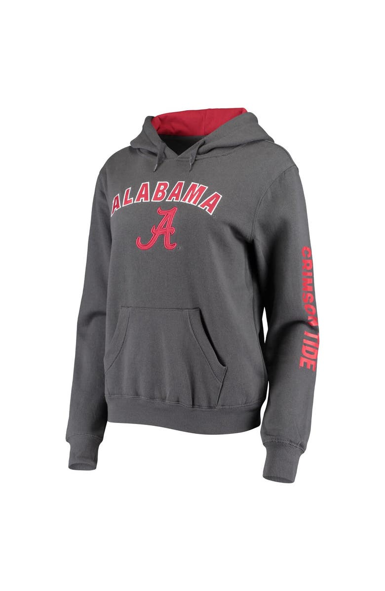 COLOSSEUM Women's Colosseum Charcoal Alabama Crimson Tide Loud and Proud Pullover Hoodie, Alternate, color, Charcoal