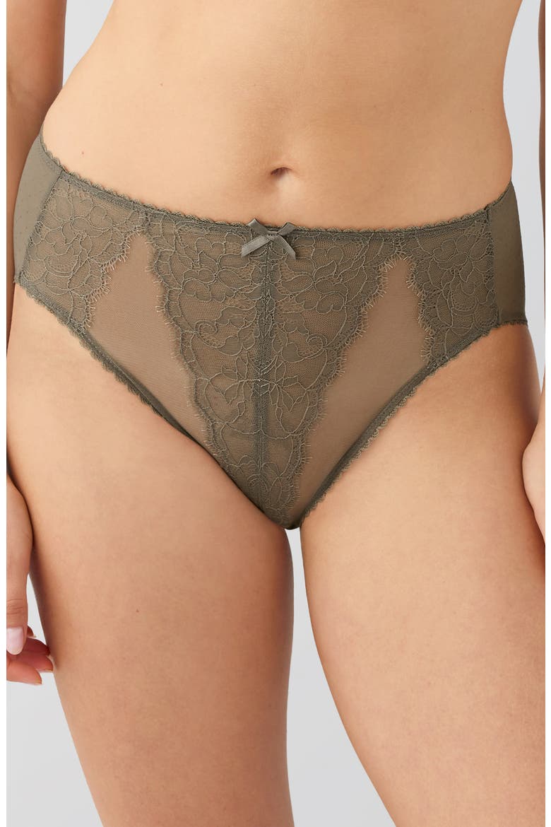 Retro Chic High Cut Briefs, Main, color, BUNGEE CORD