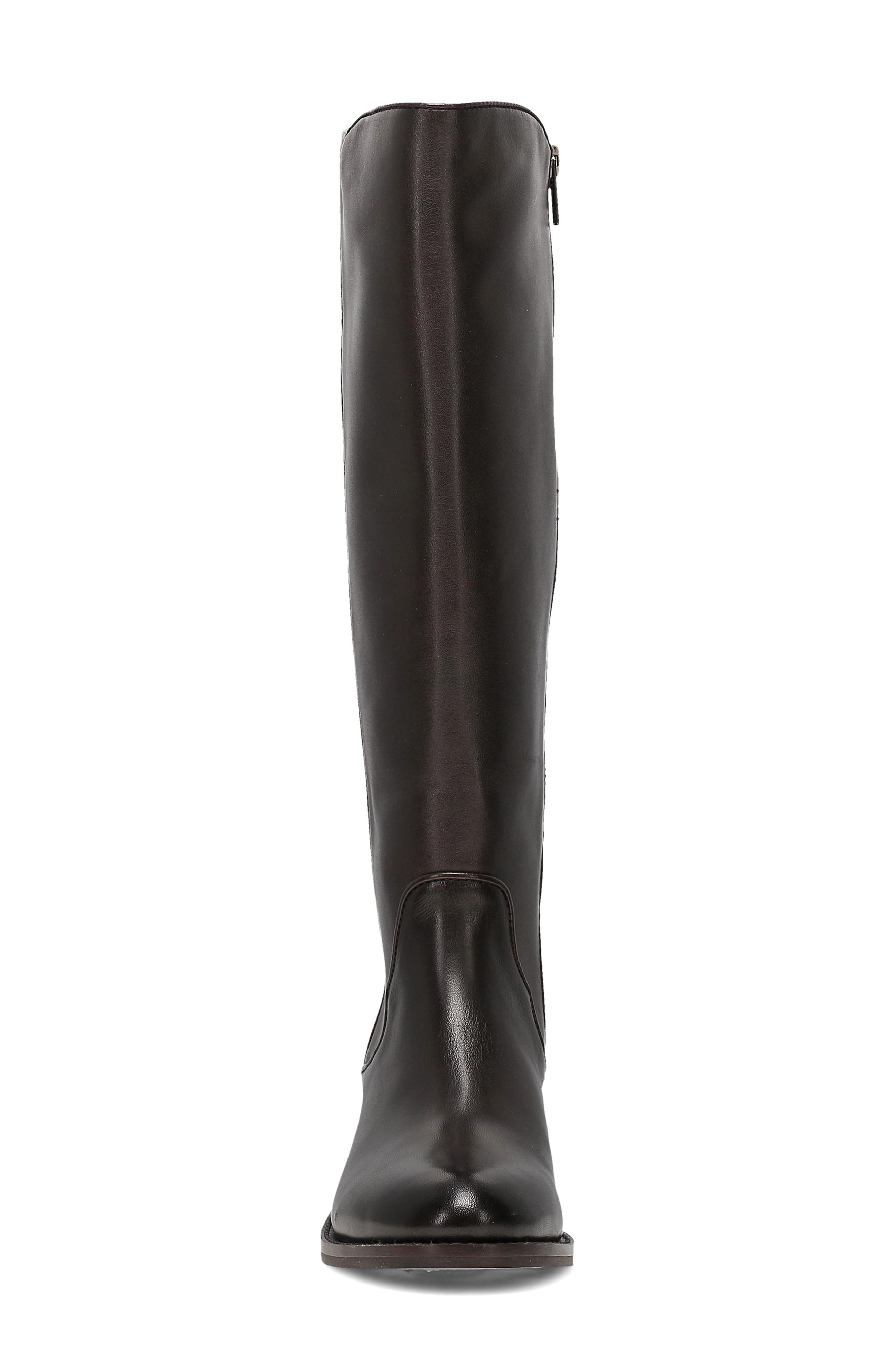 Carson 2 Piping Knee High Boot, Alternate, color, DARK BROWN