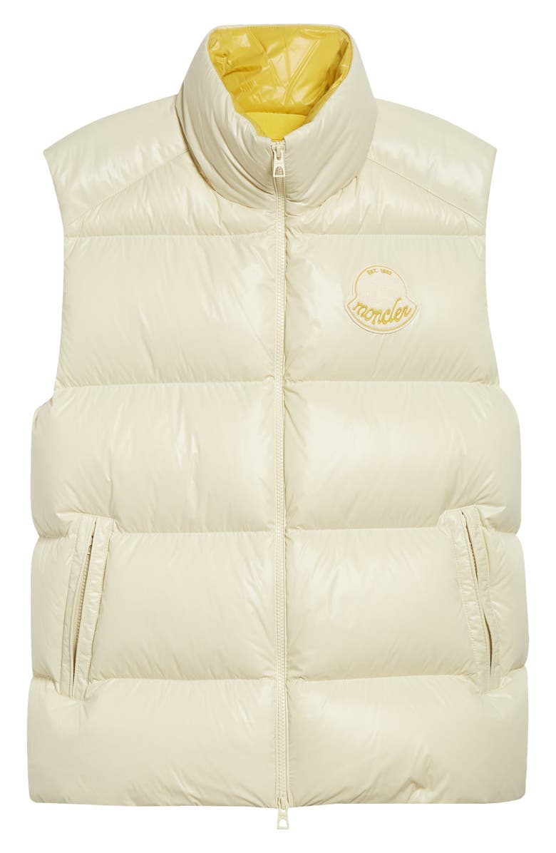 Moncler Lipsi Down Puffer Vest, Alternate, color, White