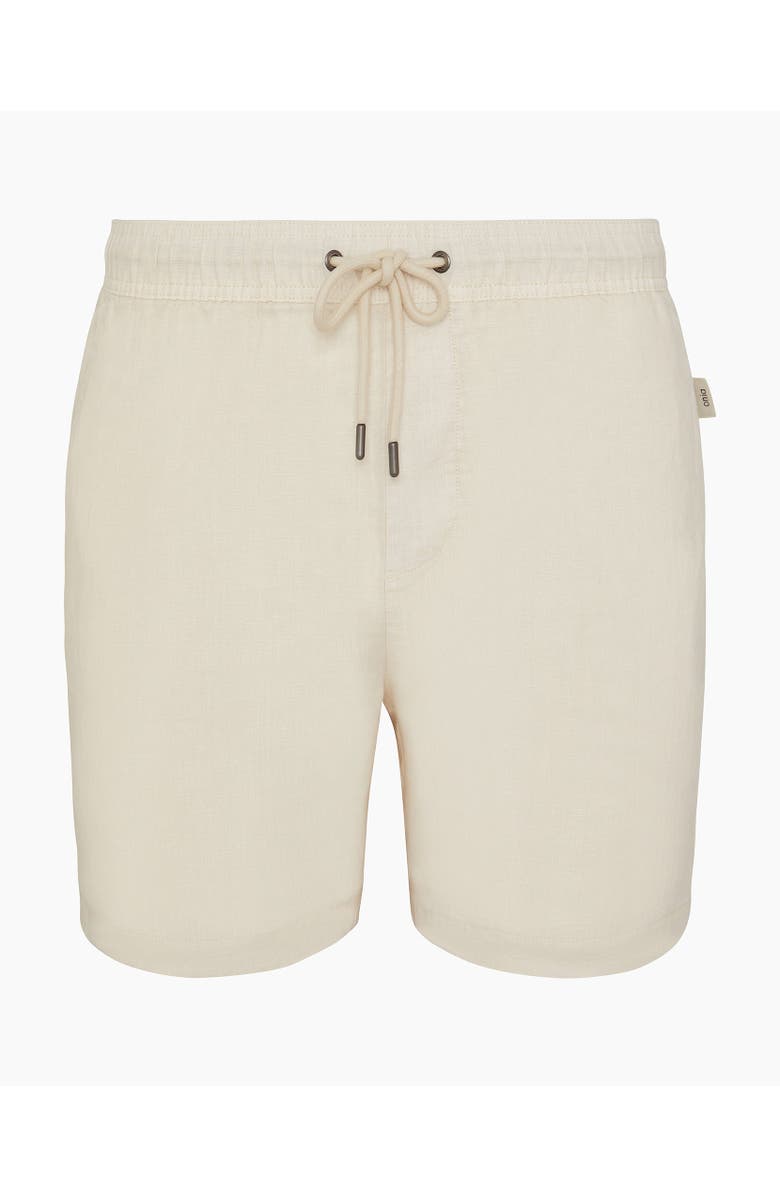Onia Pigment Dye Linen Pull On Short, Alternate, color, Bone