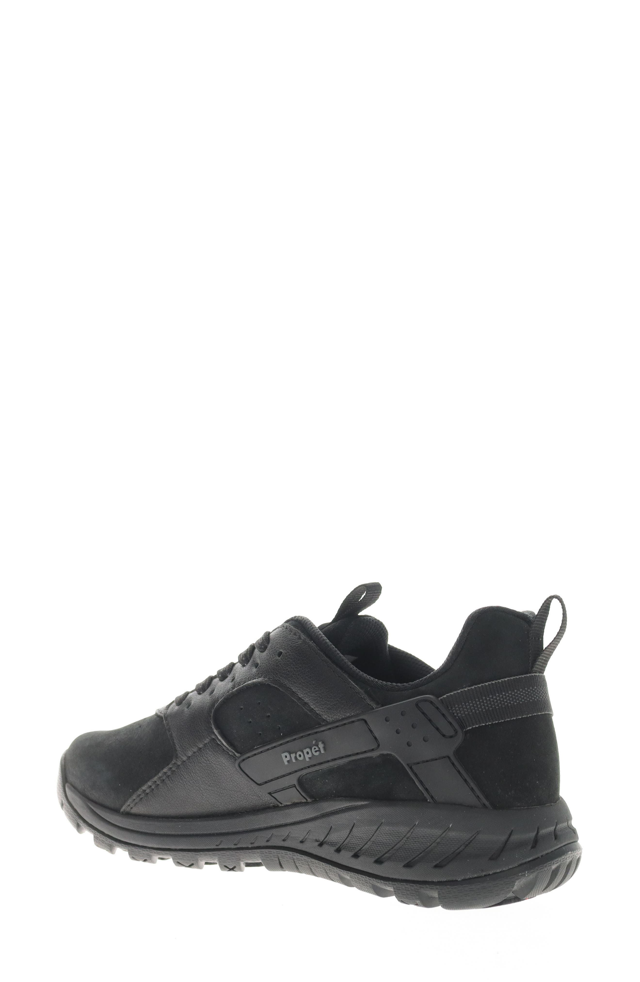 Propét Visper Waterproof Sneaker, Alternate, color, Black Suede