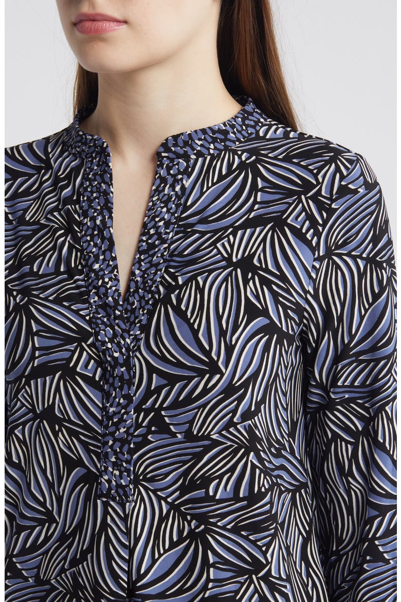 Allover Print Shirt, Alternate, color, BLU JAY/ ANNE BLACK MULTI