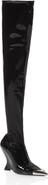 PHILIPP PLEIN Latex Boots Low Heels Overknee Women