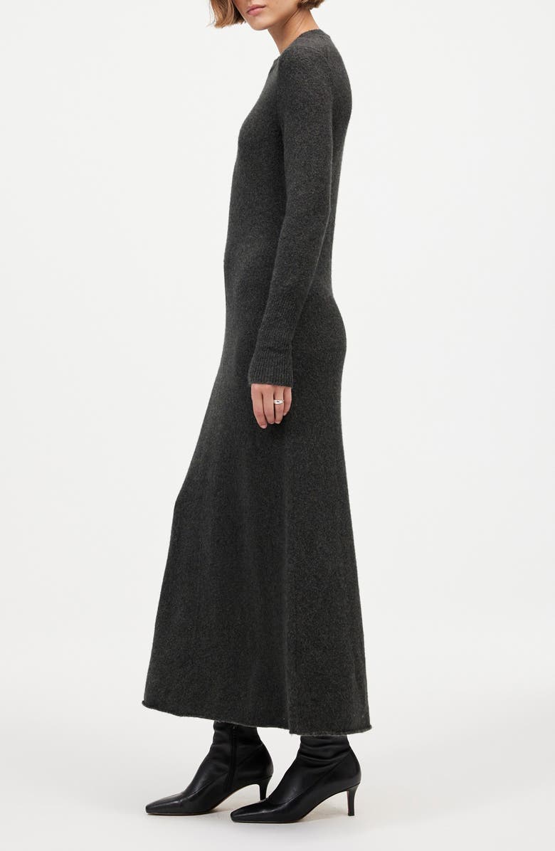 Madewell Sweater Maxi Dress, Alternate, color, Heather Charcoal