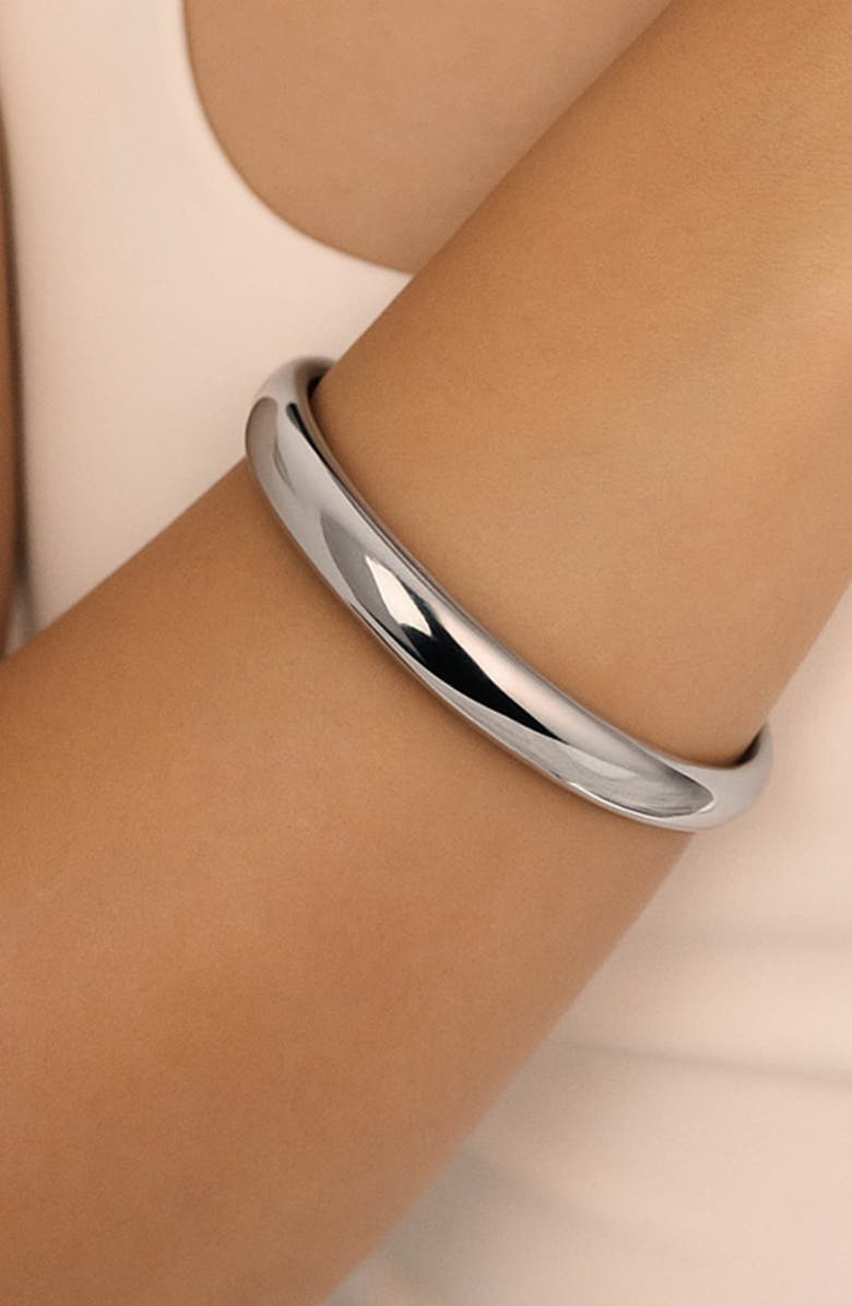 Ettika Dreamy Dome Bangle, Alternate, color, Silver