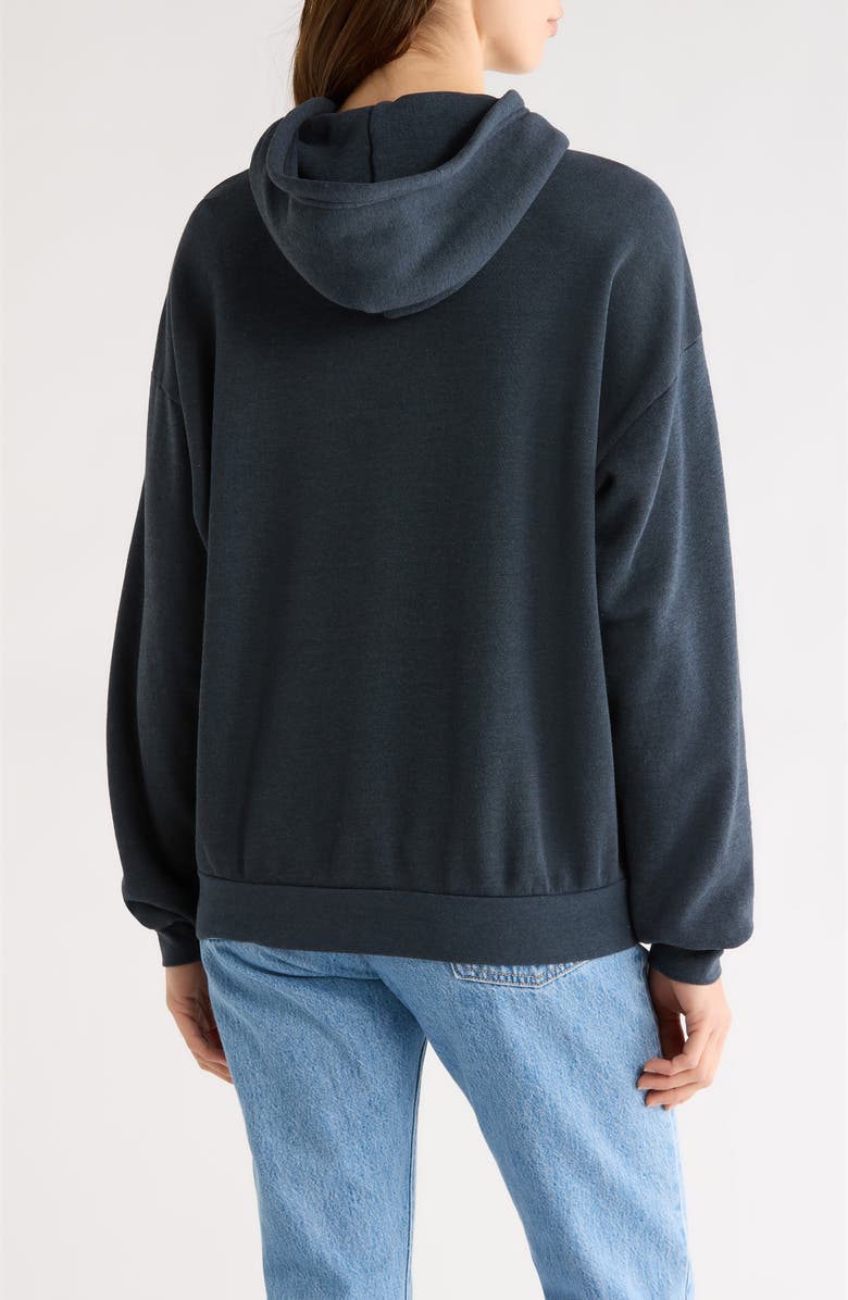 Aviator Nation Mountain Stitch Chevron Hoodie, Alternate, color, Charcoal