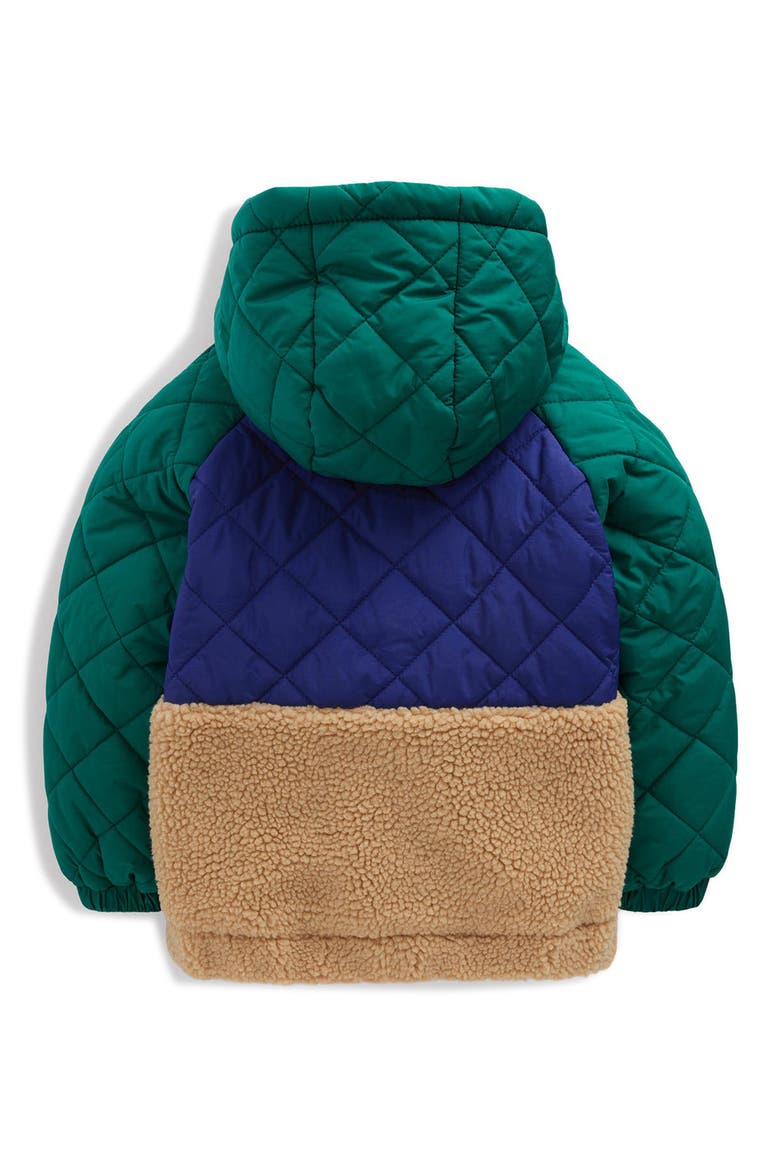 Kids' Quilted Fleece Jacket, Alternate, color, COLOURBLOCK
