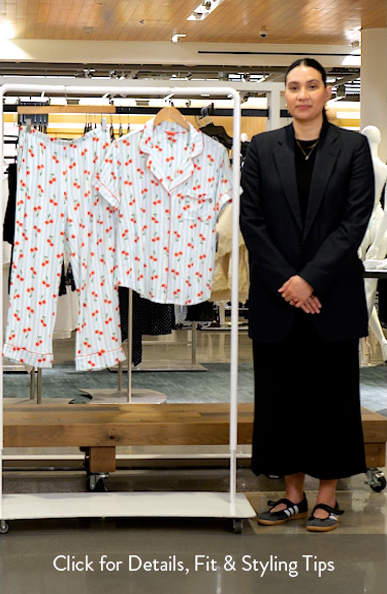 print crop pajamas, sales video thumbnail