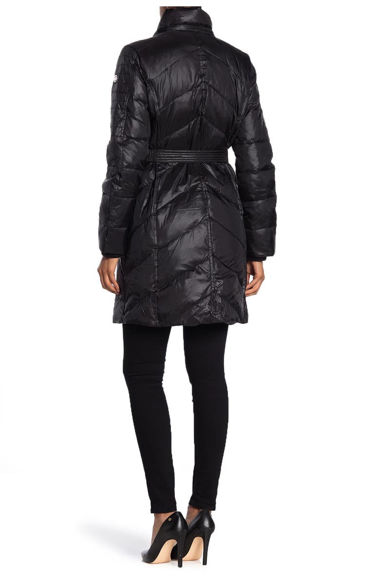 MICHAEL Michael Kors Faux Fur Trim Midweight Puffer Coat, Alternate, color,
