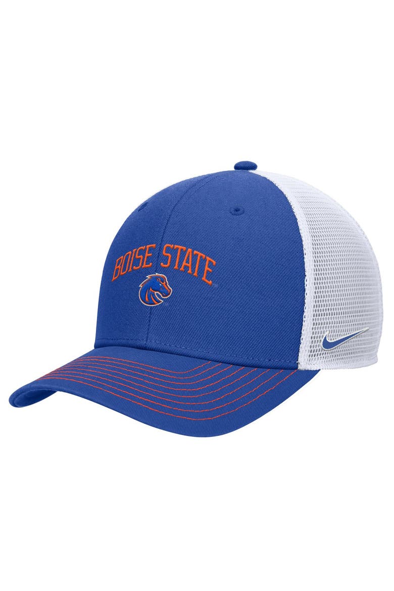 Men's Nike Royal Boise State Broncos Rise Adjustable Trucker Hat, Main, color, Royal