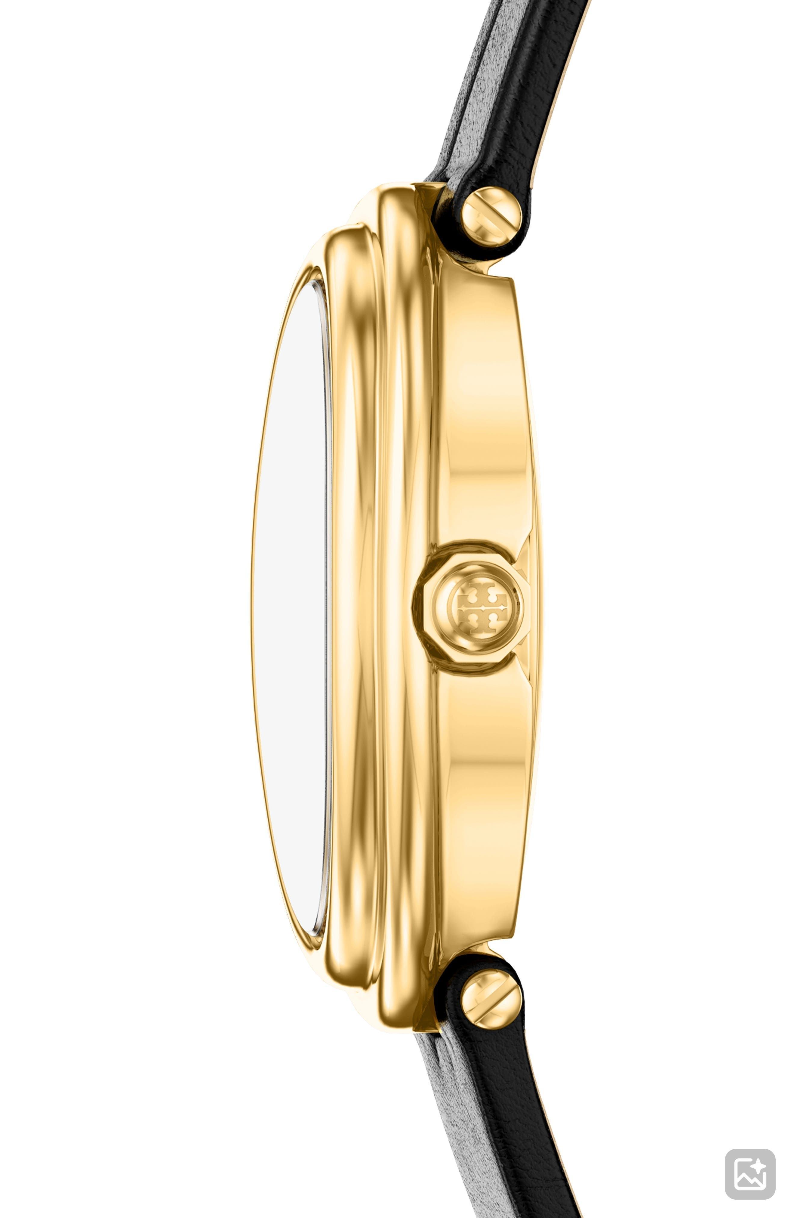 The Oval Leather Strap Watch, 22mm x 28mm (Women) | Nordstrom