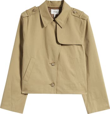 FRAME Short Trench Jacket | Nordstrom FRAME Short Trench Jacket | Nordstrom