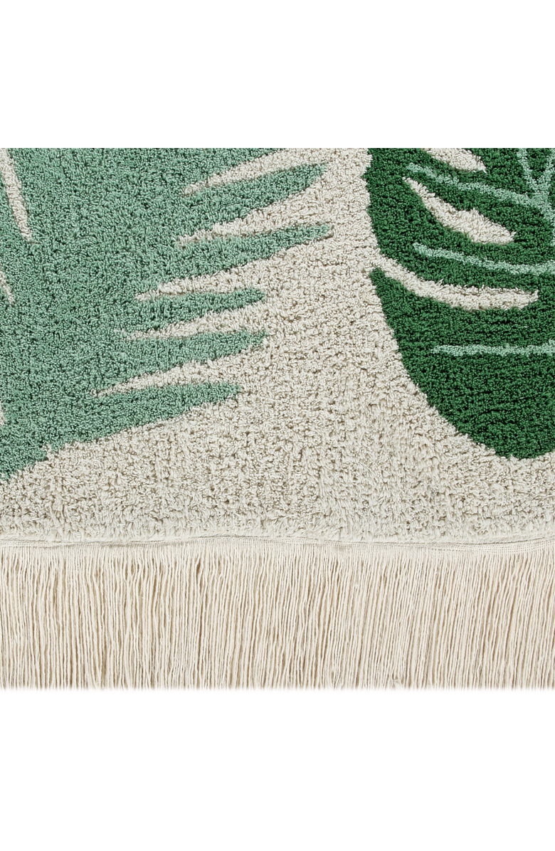 Lorena Canals Washable Rug Tropical Green, Alternate, color, Natural, Green, Medium Green