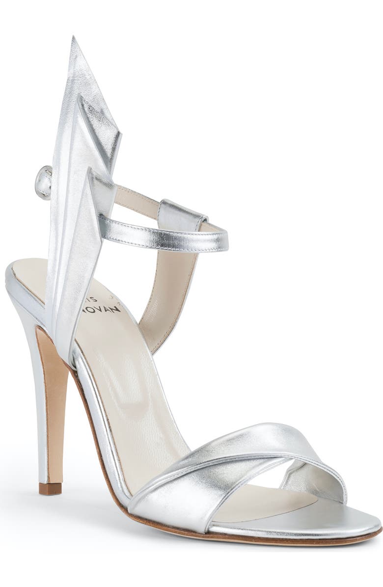 Chris Donovan Footwear Corona Sandal, Alternate, color, Silver