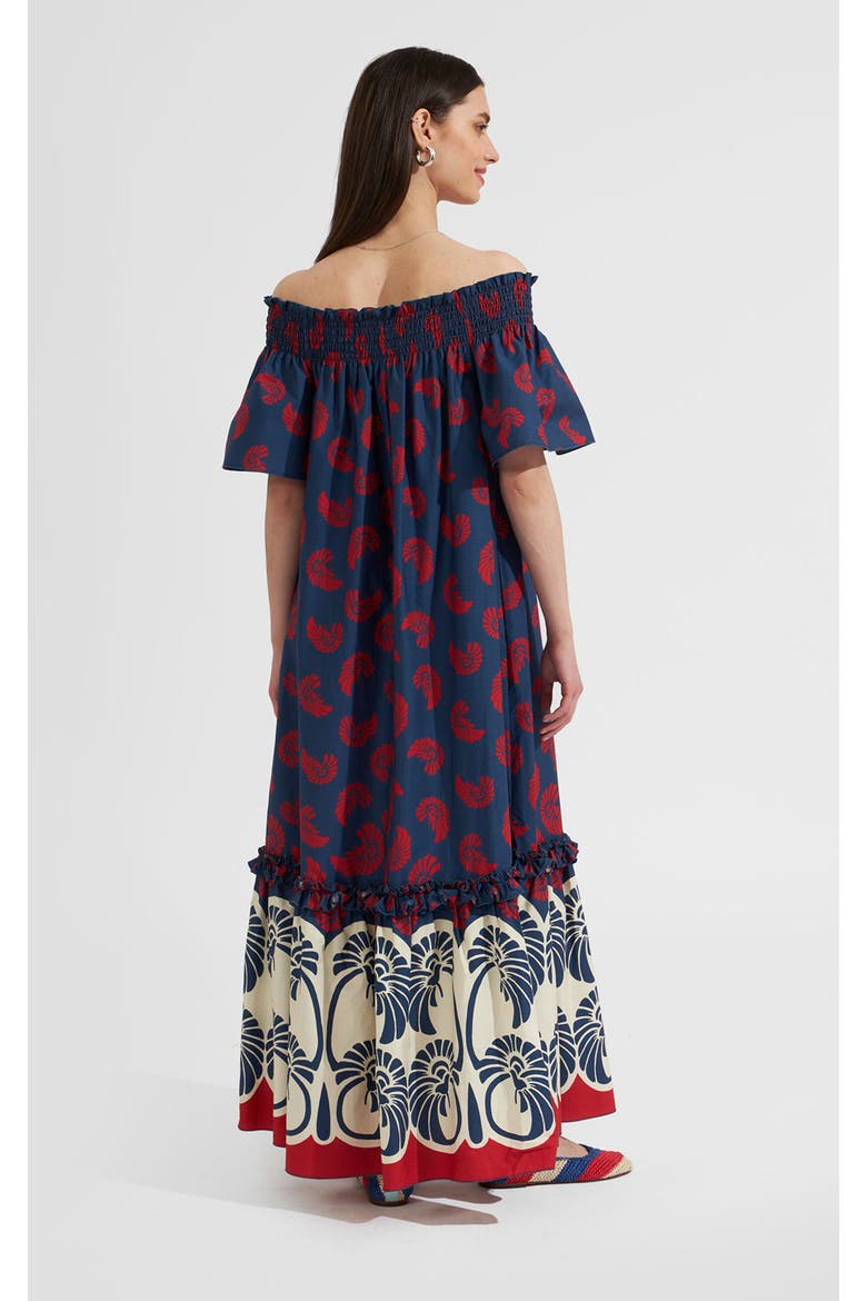 Capalbio Dress, Alternate, color, Palmetto Placée Navy