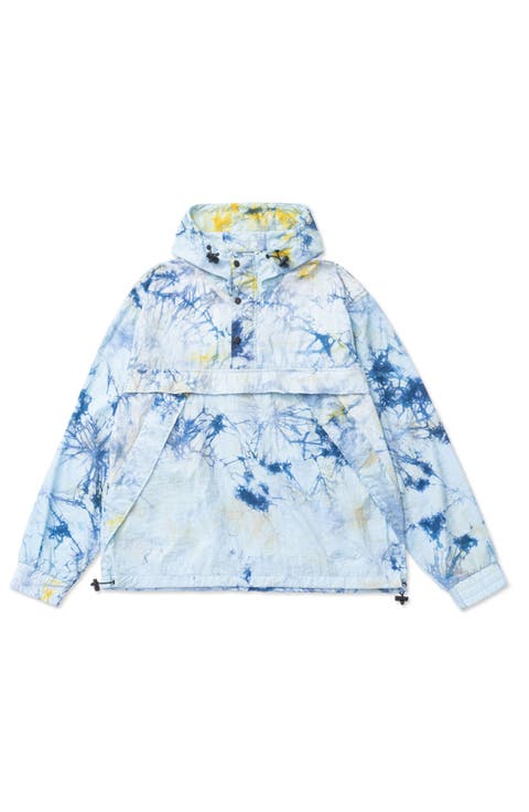Owais Tie Dye Hooded Anorak Jacket
