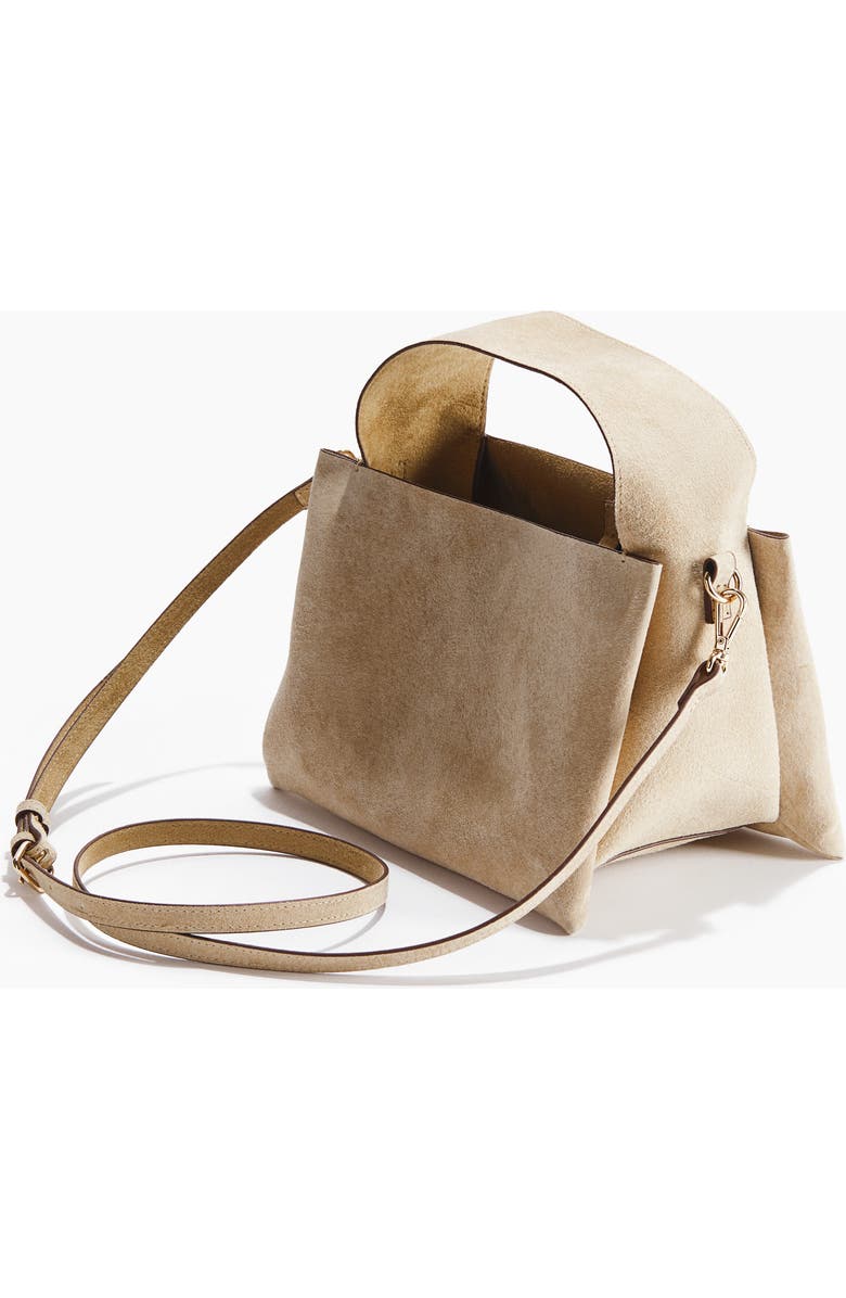 H&M Suede Crossbody Bag, Alternate, color, Light Beige