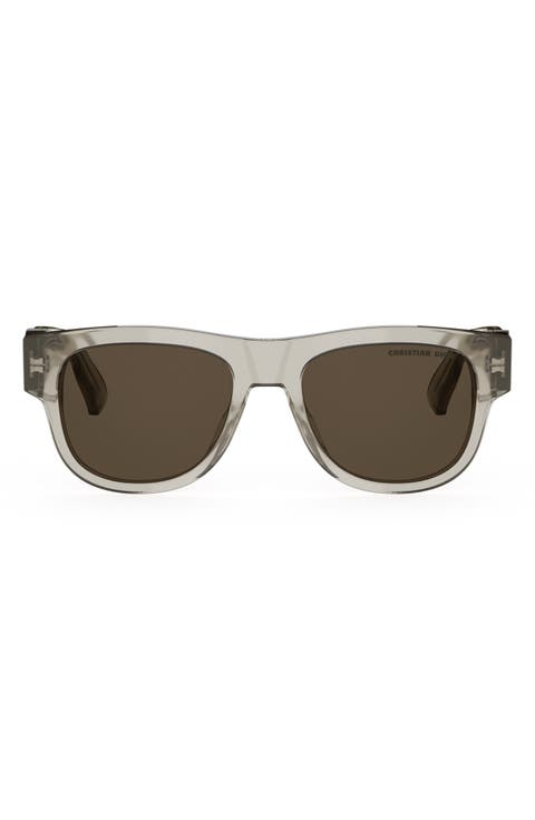 Oblique S3I 53mm Mirrored Geometric Sunglasses
