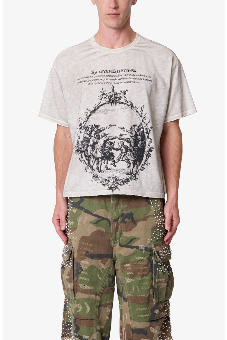 Do Not Return Distressed Graphic T-Shirt, Main, color, OFF WHITE