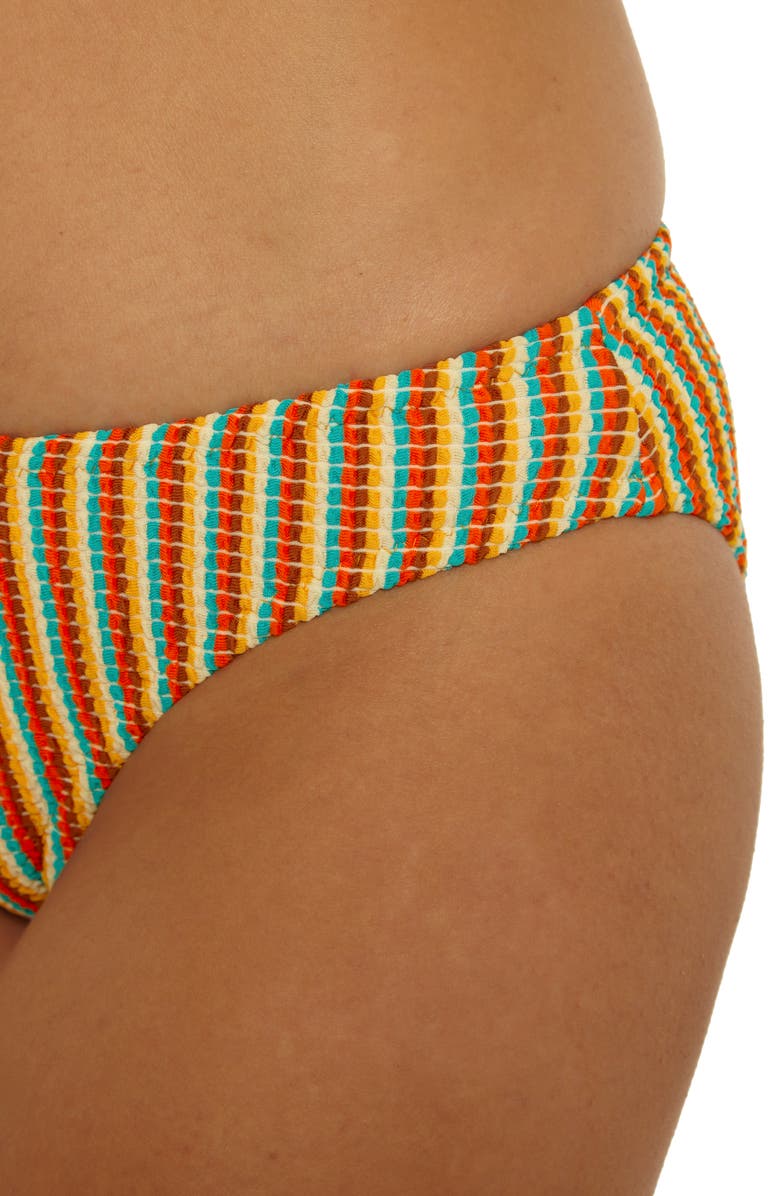 Lucky Brand Ocean Wave Hipster Bikini Bottoms, Alternate, color, Red Multi