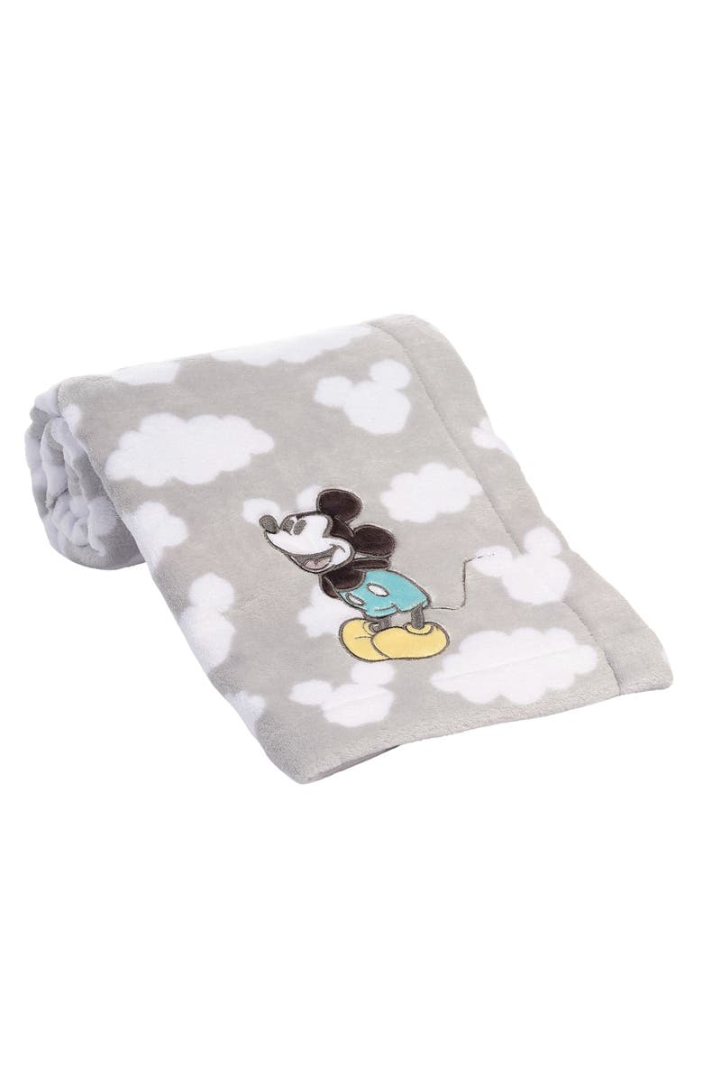 Lambs & Ivy Disney Baby Moonlight Mickey Mouse Soft Fleece Baby Blanket, Alternate, color, 