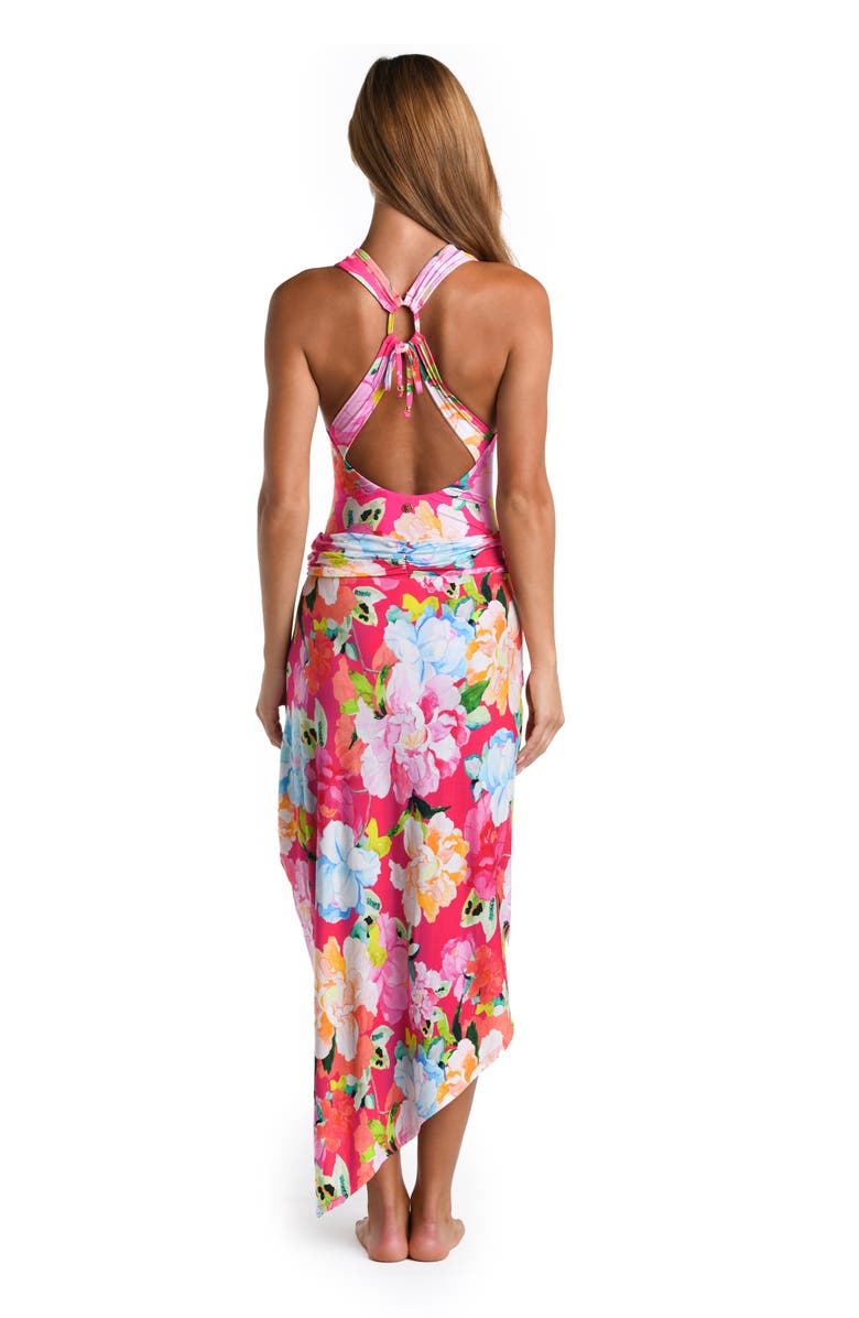 Sunshine 79 Floral Convertible Faux Wrap, Alternate, color, Pink
