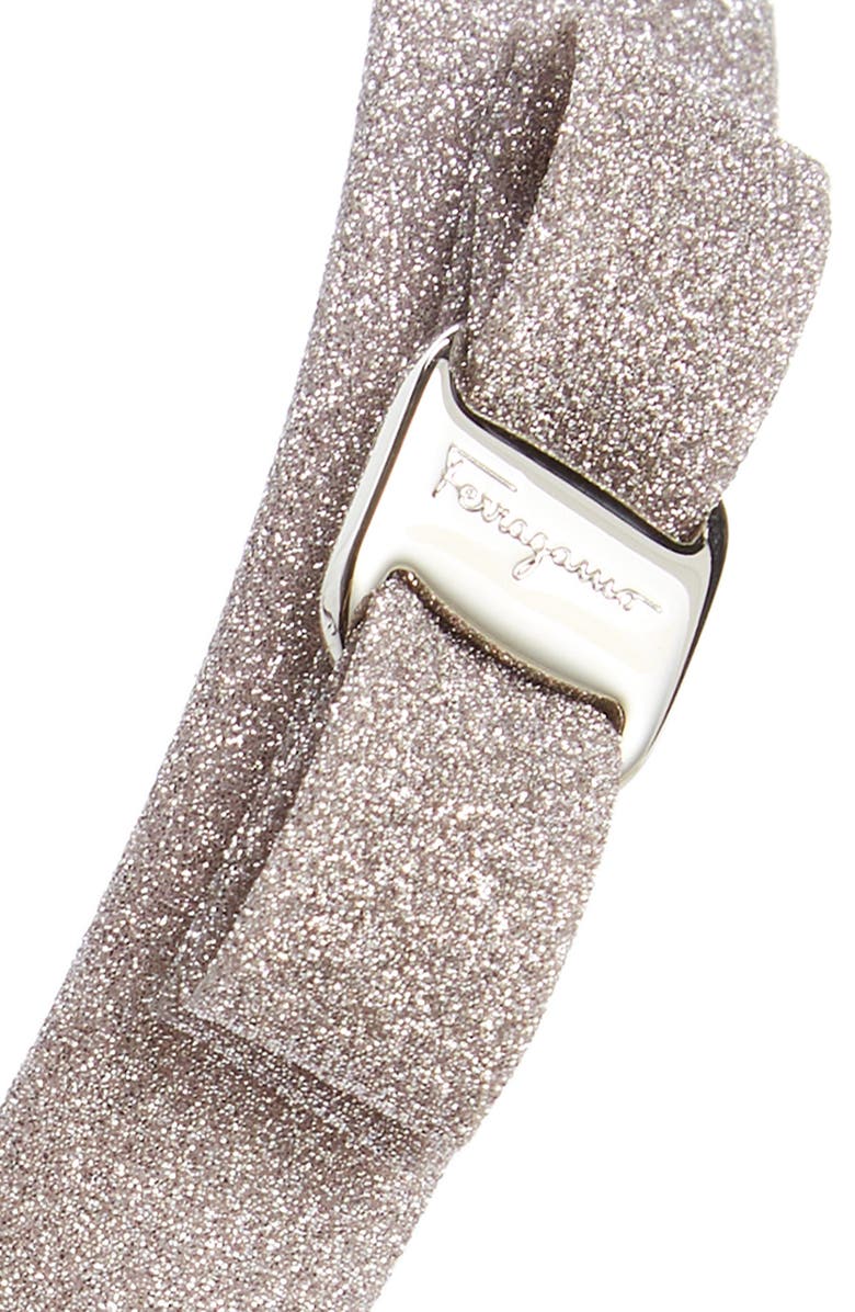 FERRAGAMO Salvatore Ferragamo Glitter Bow Headband, Alternate, color, 