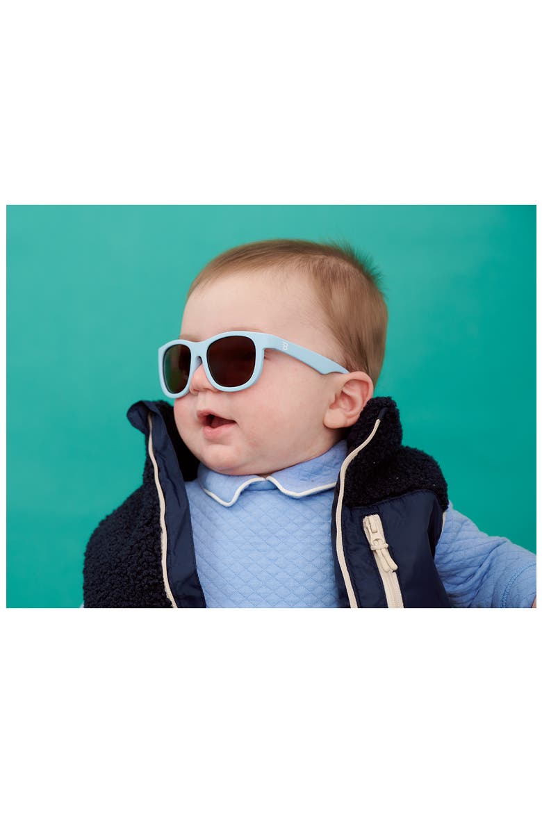 Kids' Baby Blue Navigator Sunglasses, Alternate, color, BABY BLUE