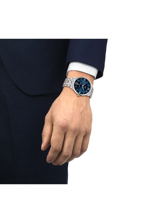 Tissot Chemin Des Tourelles Powermatic 80 Bracelet Watch, 39mm In Blue