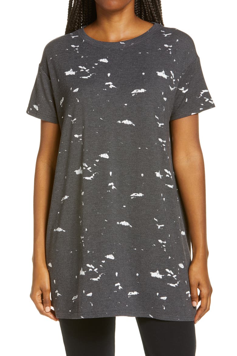 Oversize Sleep T-Shirt, Main, color, GREY PAVEMENT TIE DYE
