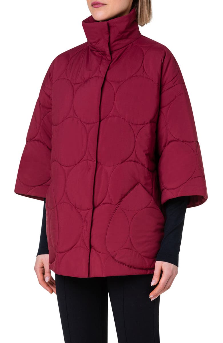 Akris punto Quilted Kimono Sleeve Jacket, Alternate, color,