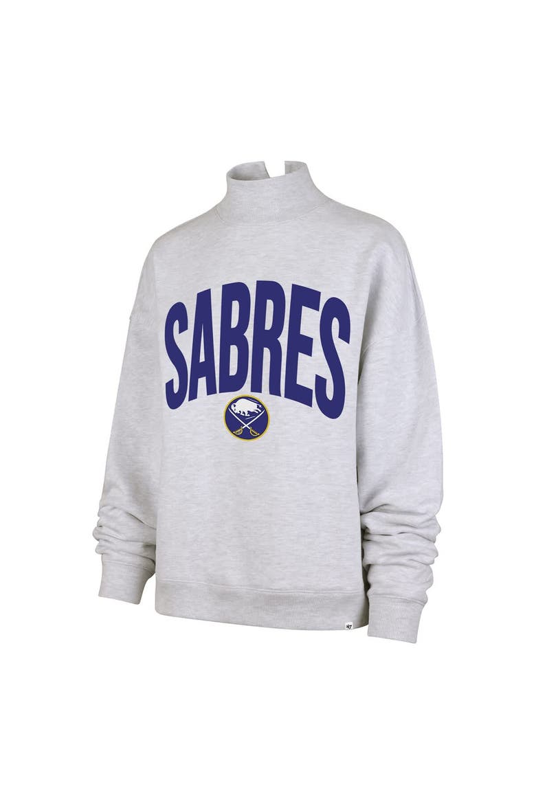 Women's '47  Heather Gray Buffalo Sabres Subtle Muse Sweatshirt, Alternate, color, Heather Gray