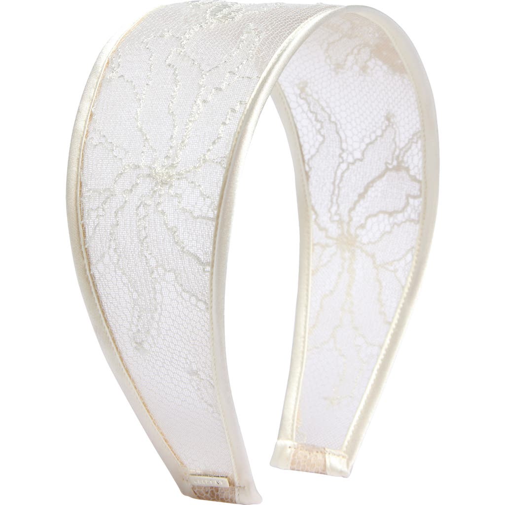Lelet Ny Giselle Lace Wide Headband In Neutral