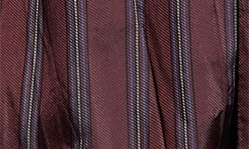 Dries Van Noten Daffino Stripe Midi Dress In Brown