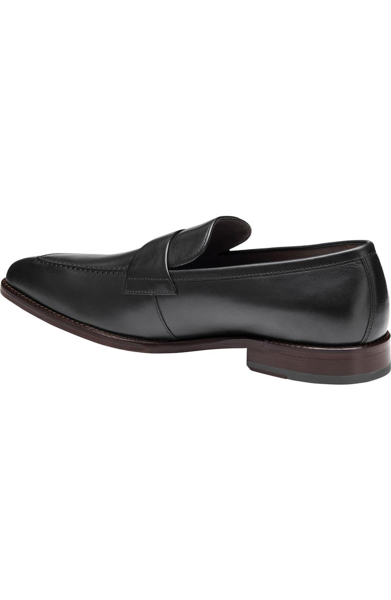 Johnston & Murphy Floyd Penny Loafer, Alternate, color, Black Full Grain