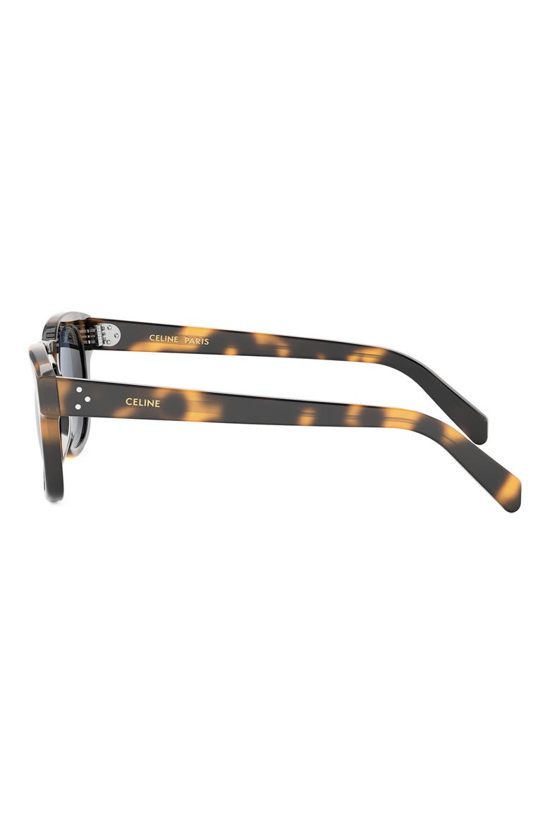 Bold 3 Dots 49mm Square Sunglasses, Alternate, color, BLONDE HAVANA / GRADIENT BLUE