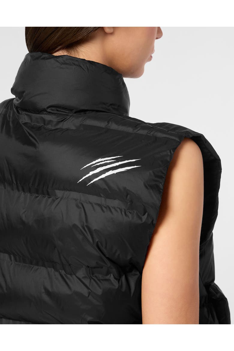 Reversible Lightweight Padded Vest Scratch Women, Alternate, color, black