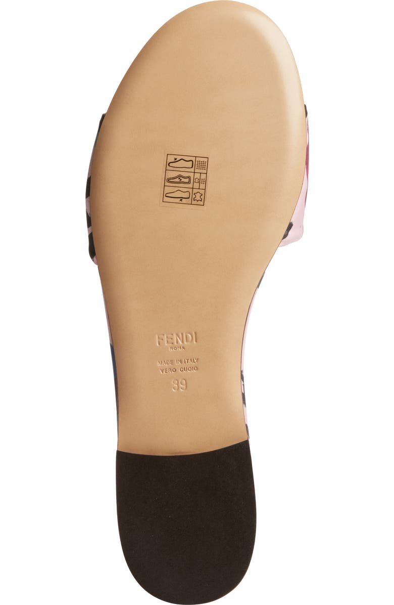 Fendi Signature Slide Sandal, Alternate, color, Pink