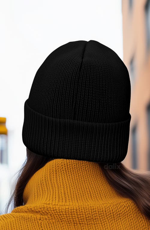 Dalix Salty Beanie Cap In Black