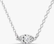SEREIA OFFICIAL 14K Gold 0.5 ct Lab Grown Round Marquise Shape Diamond Pendant